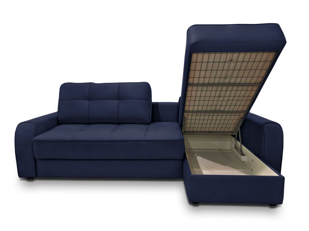 Угловой диван Кембридж цвет синий (фото 194268)