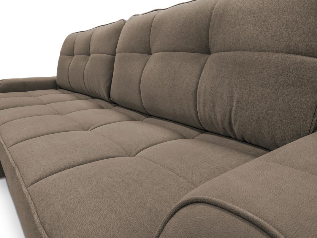 Угловой диван Кембридж реальное фото образца цвет коричневый (фото 200290)