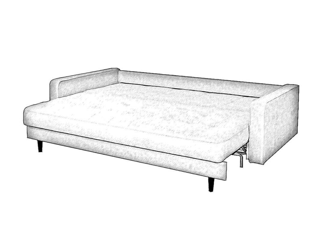 Диван Орлеан цвет бежевый,коричневый (фото 201678)