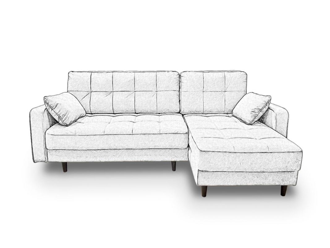 Угловой диван Орлеан цвет коричневый,фиолетовый (фото 182177)