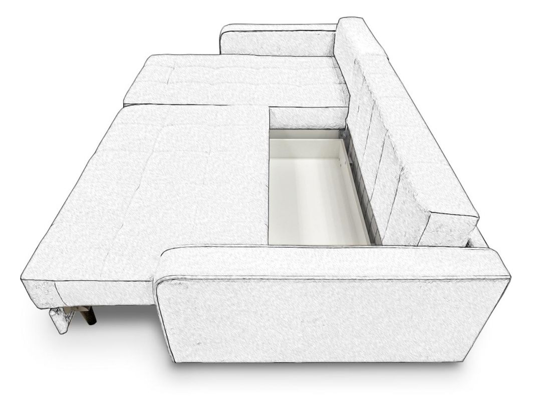 Угловой диван Орлеан цвет бежевый (фото 182126)