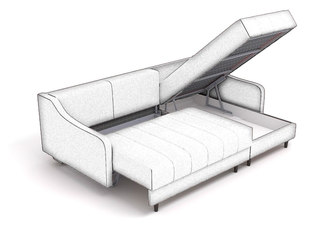 Угловой диван Женева цвет зеленый (фото 225944)