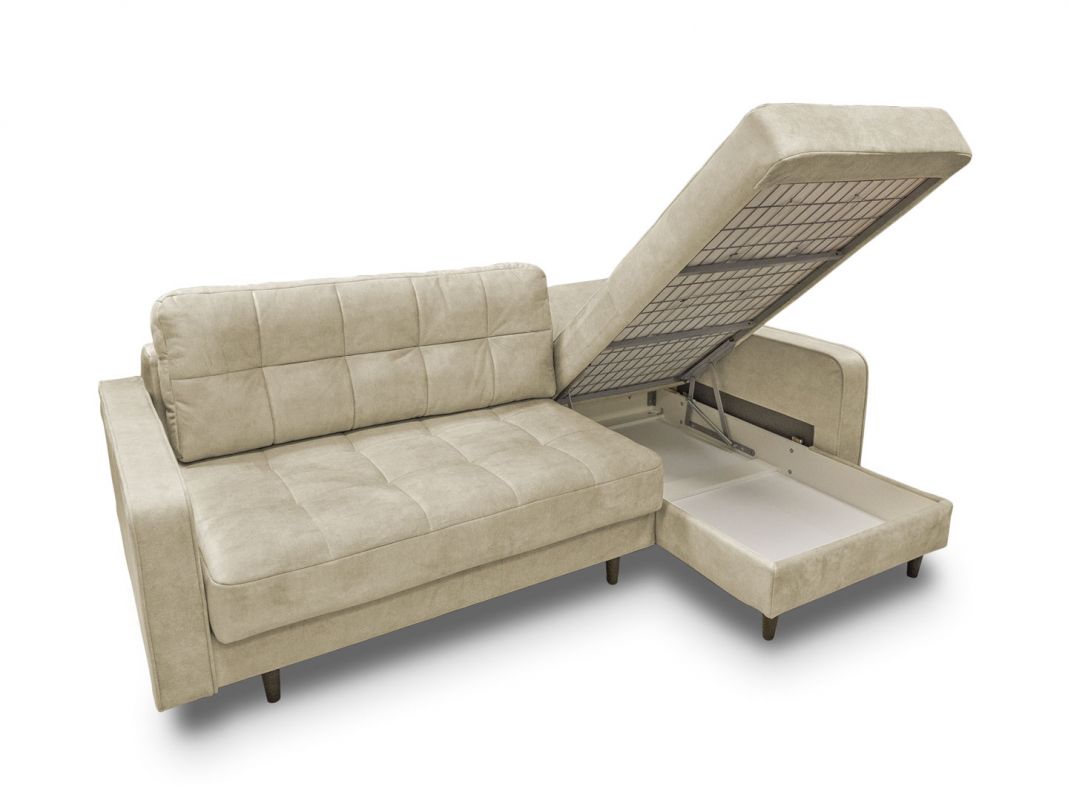 Угловой диван Орлеан реальное фото образца цвет бежевый,серый (фото 236784)