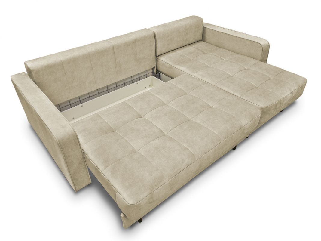 Угловой диван Орлеан реальное фото образца цвет бежевый,серый (фото 236785)