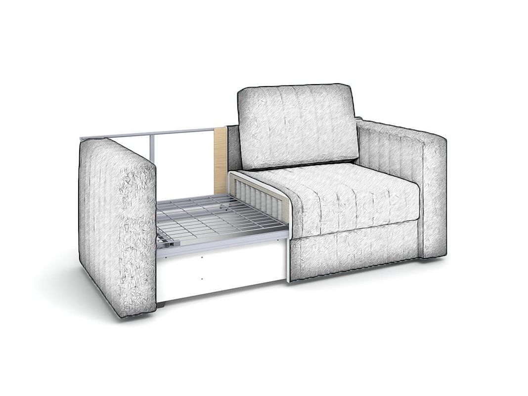 Диван кушетка Алье цвет синий (фото 241459)