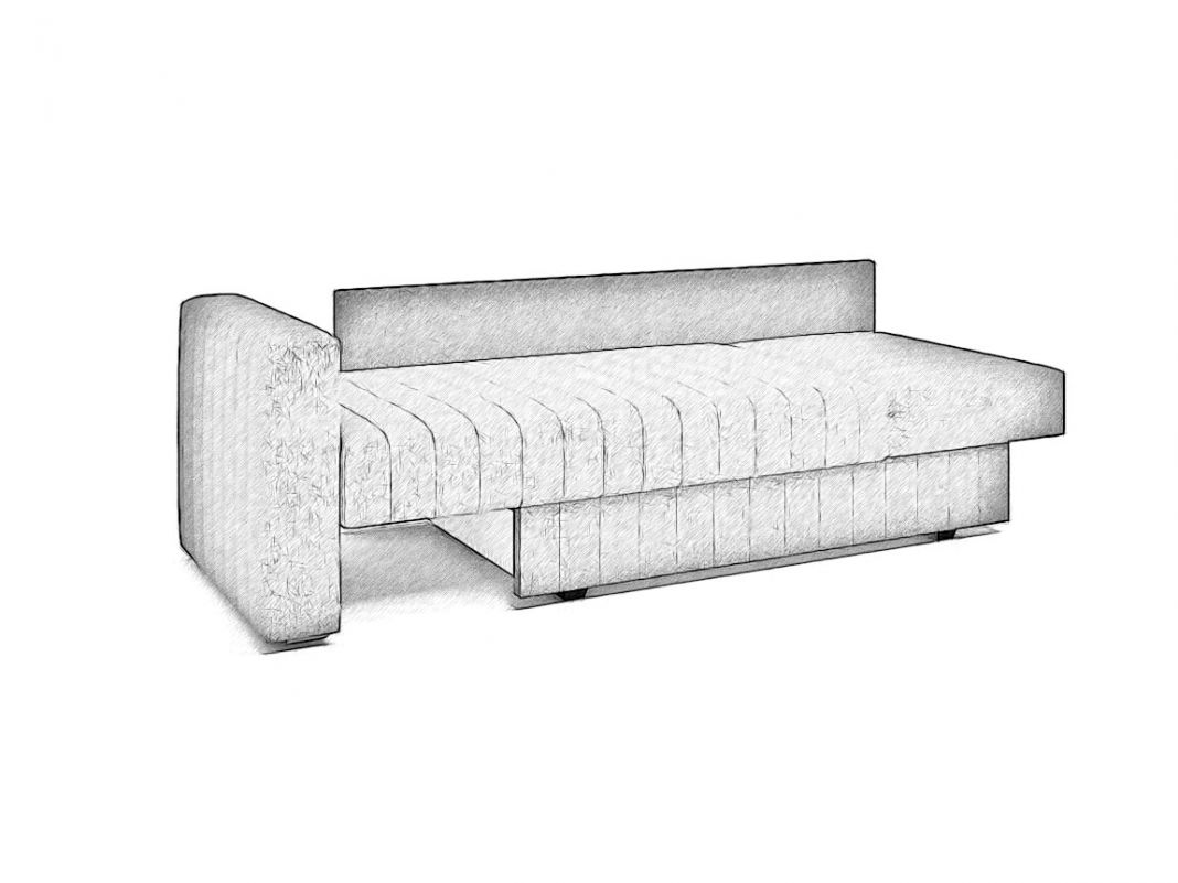 Диван кушетка Алье цвет серый (фото 241352)