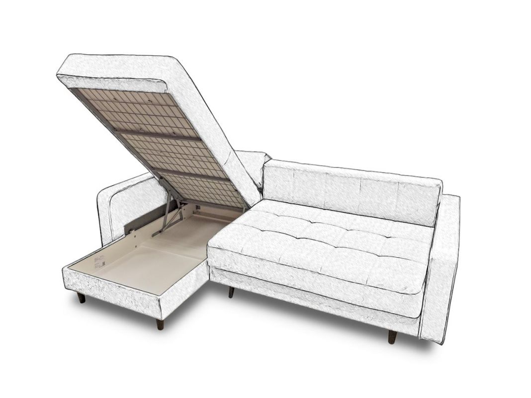 Угловой диван Орлеан цвет красный,терракот (фото 245041)