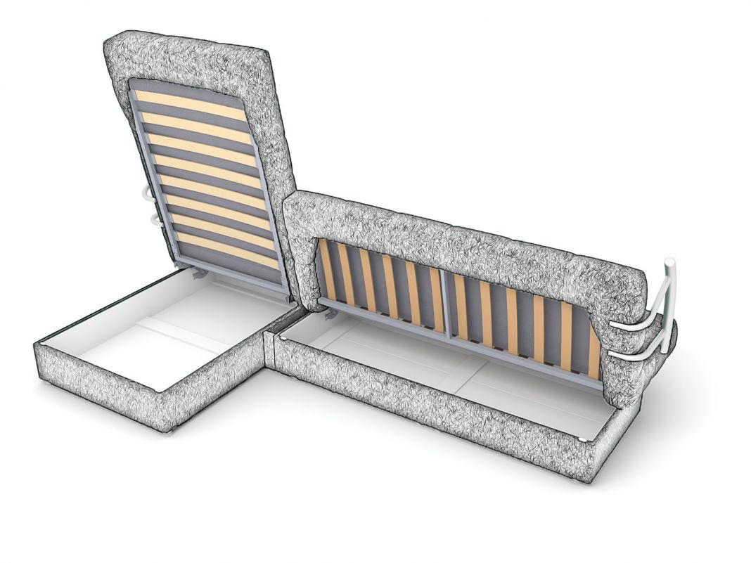 Угловой диван Милан цвет фиолетовый (фото 244495)