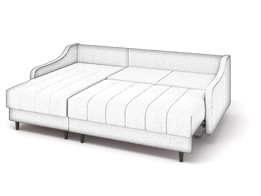 Угловой диван Женева цвет розовый (фото 243860)