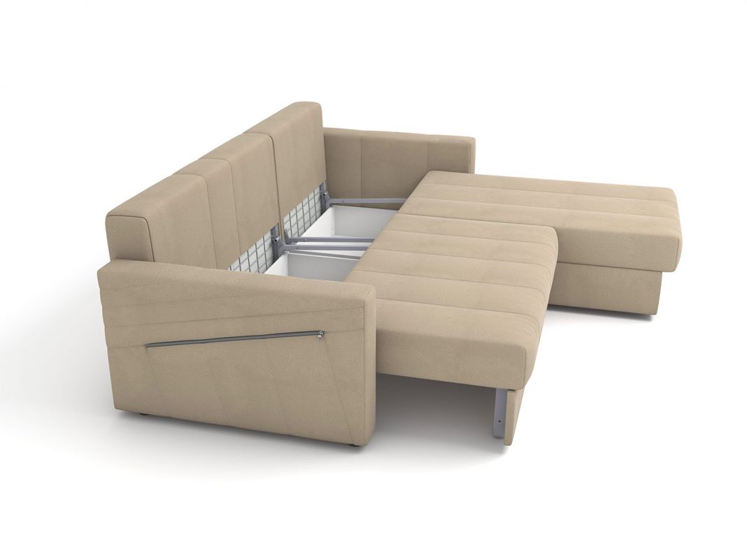 Угловой диван Даллас цвет бежевый (фото 251637)