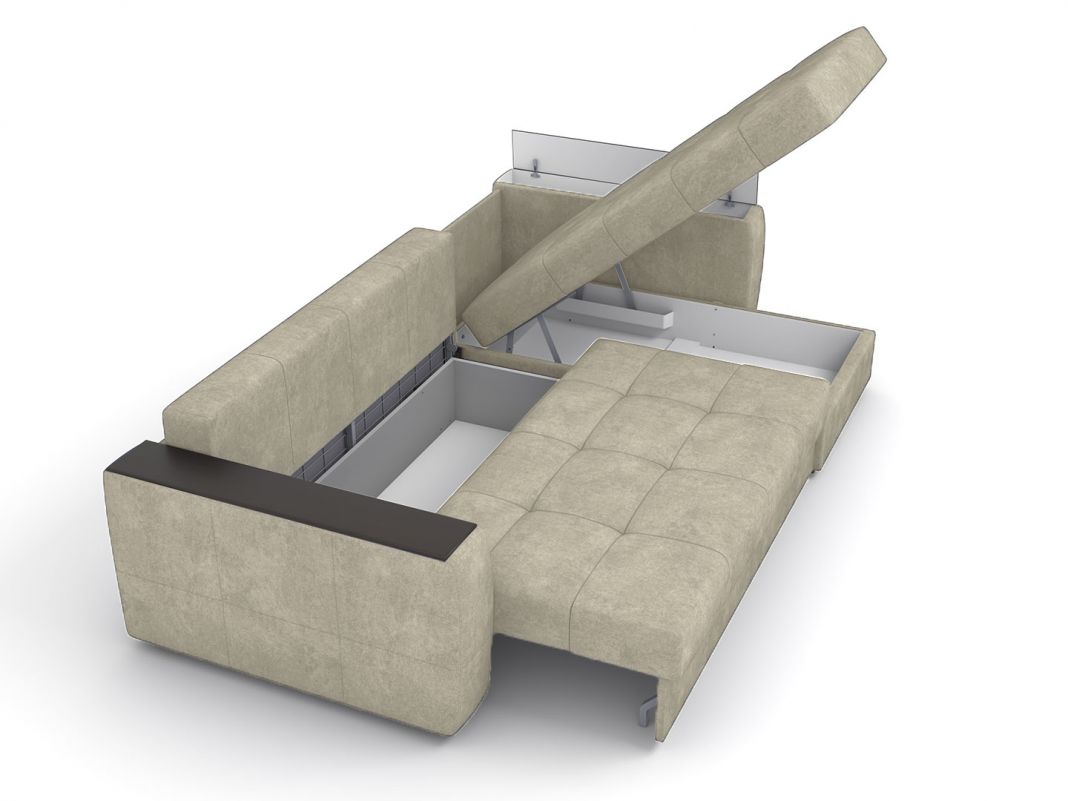 Угловой диван Сиэтл цвет бежевый (фото 256371)