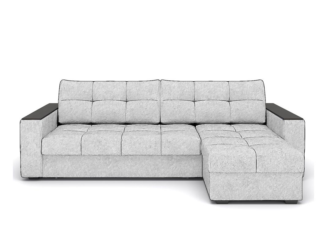 Угловой диван Сиэтл цвет серый (фото 256431)