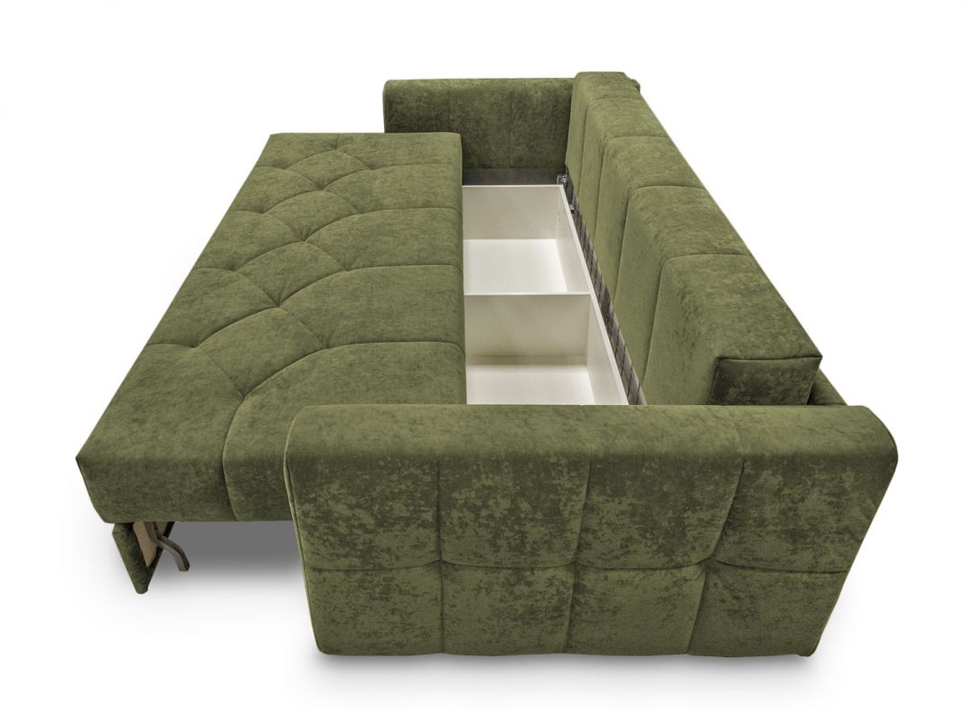 Диван Сорренто реальное фото образца цвет зеленый (фото 272454)