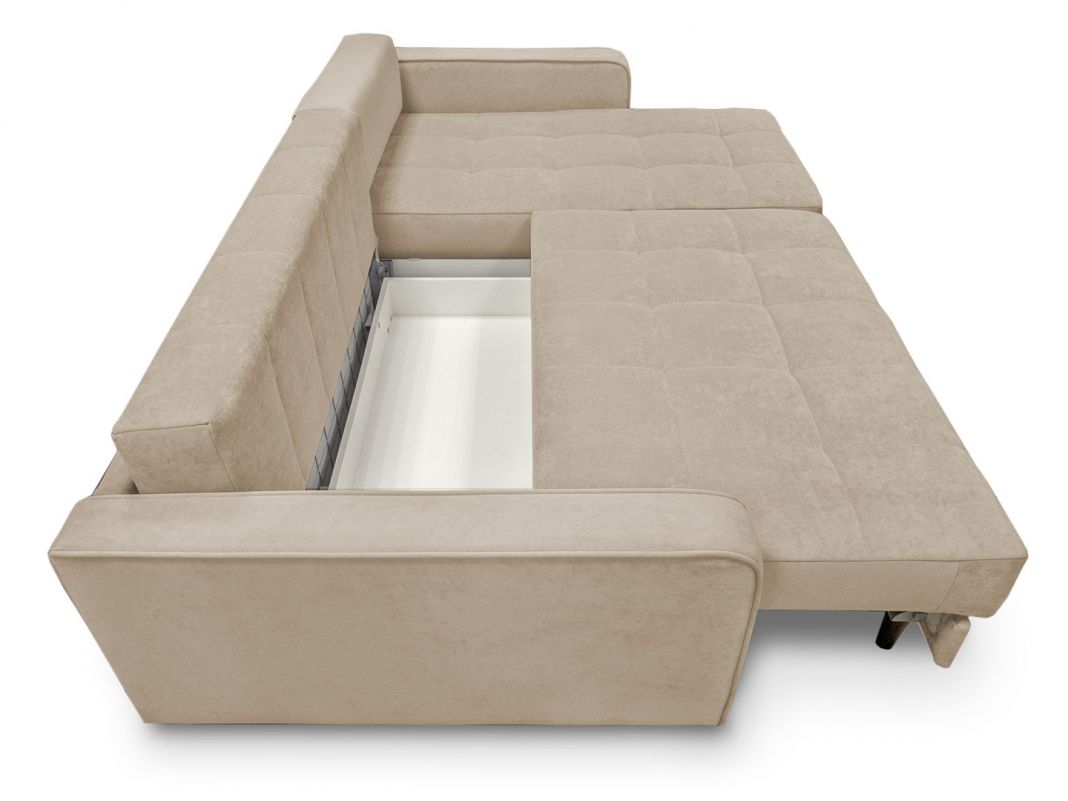 Угловой диван Орлеан реальное фото образца цвет бежевый (фото 272396)