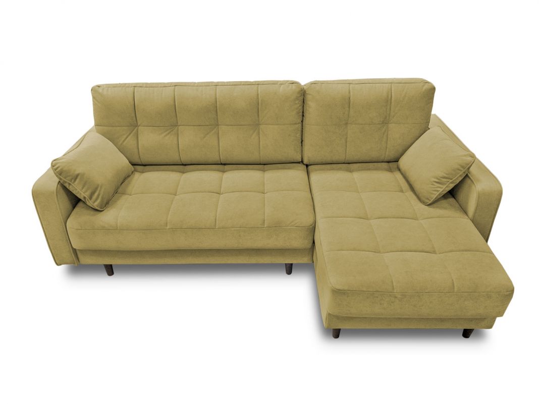 Угловой диван Орлеан реальное фото образца цвет зеленый,оливковый (фото 272431)