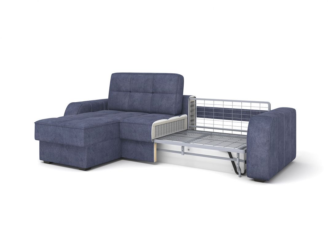 Угловой диван Кембридж цвет синий,фиолетовый (фото 279197)