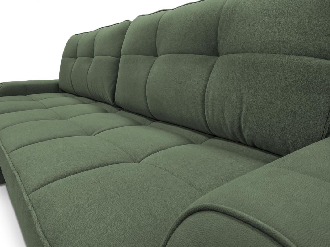 Угловой диван Кембридж реальное фото образца цвет зеленый (фото 279326)