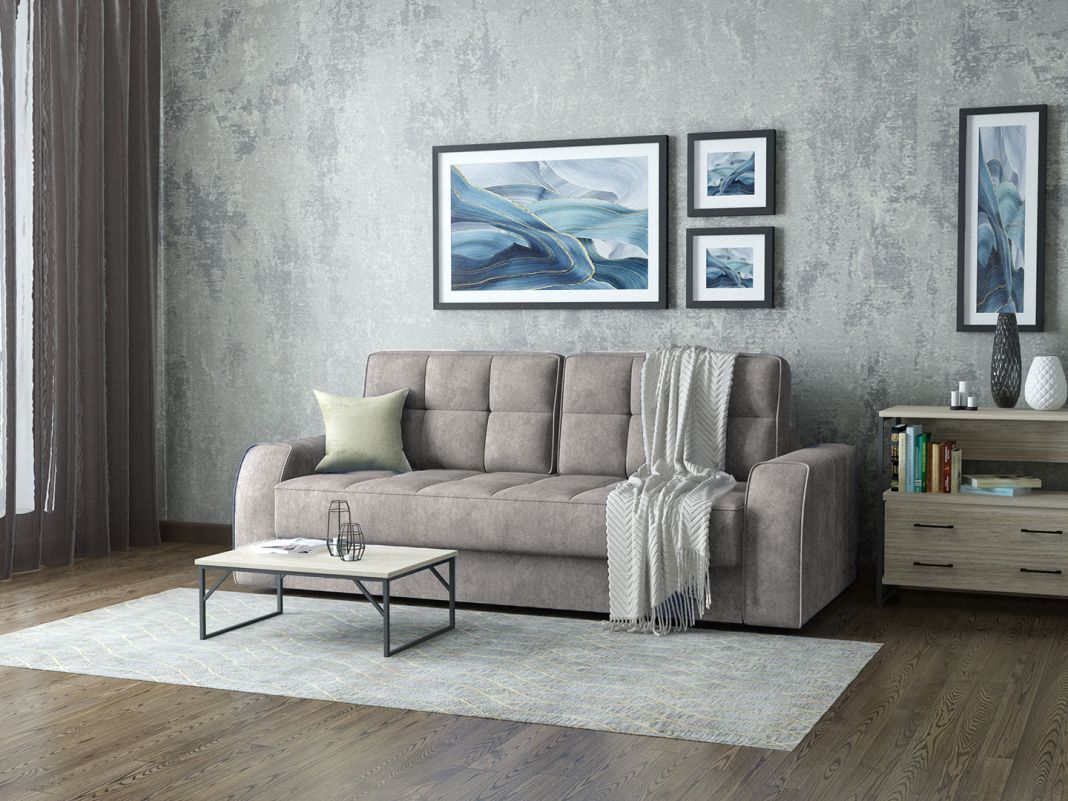 Диван Кембридж цвет серый (фото 279230)