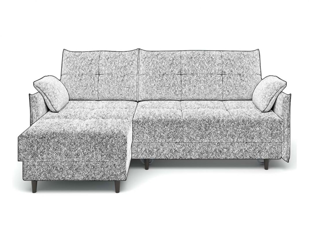 Угловой диван Каролина цвет белый,бежевый (фото 279099)