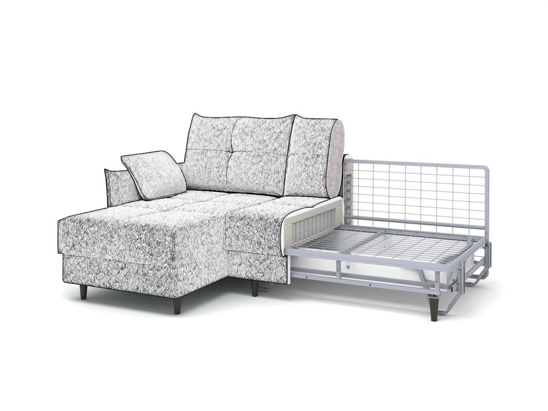 Угловой диван Каролина цвет белый,бежевый (фото 279096)