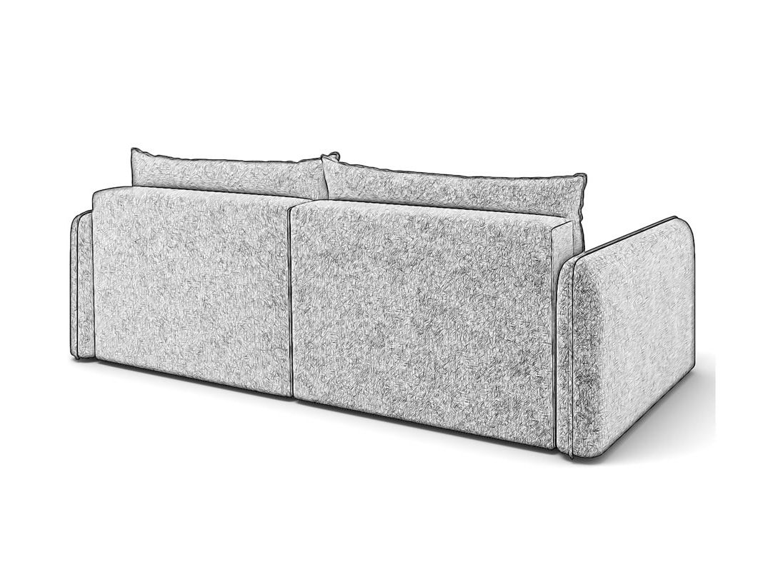 Угловой диван Лофт цвет серый (фото 279390)