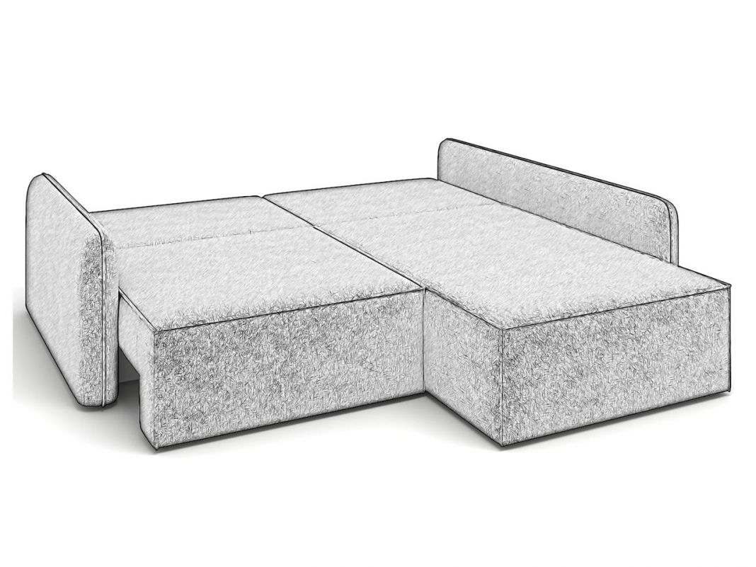 Угловой диван Лофт цвет серый (фото 279391)