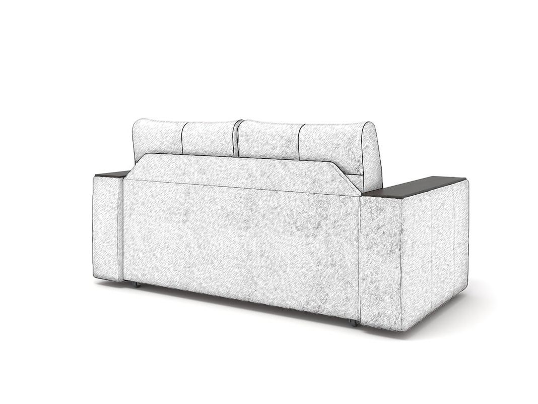 Диван двойной Сиэтл цвет коричневый (фото 280822)