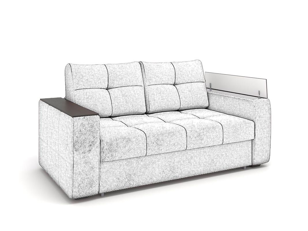 Диван двойной Сиэтл цвет коричневый (фото 280648)