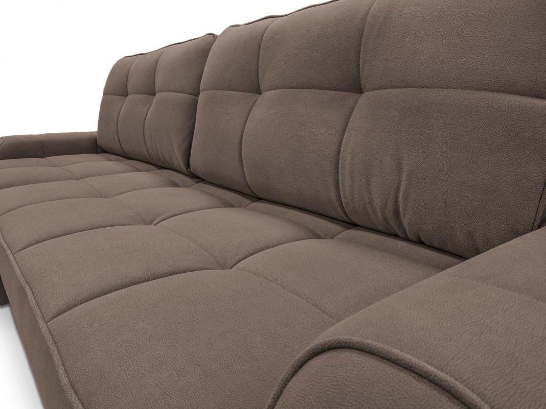 Угловой диван Кембридж реальное фото образца цвет коричневый (фото 292186)