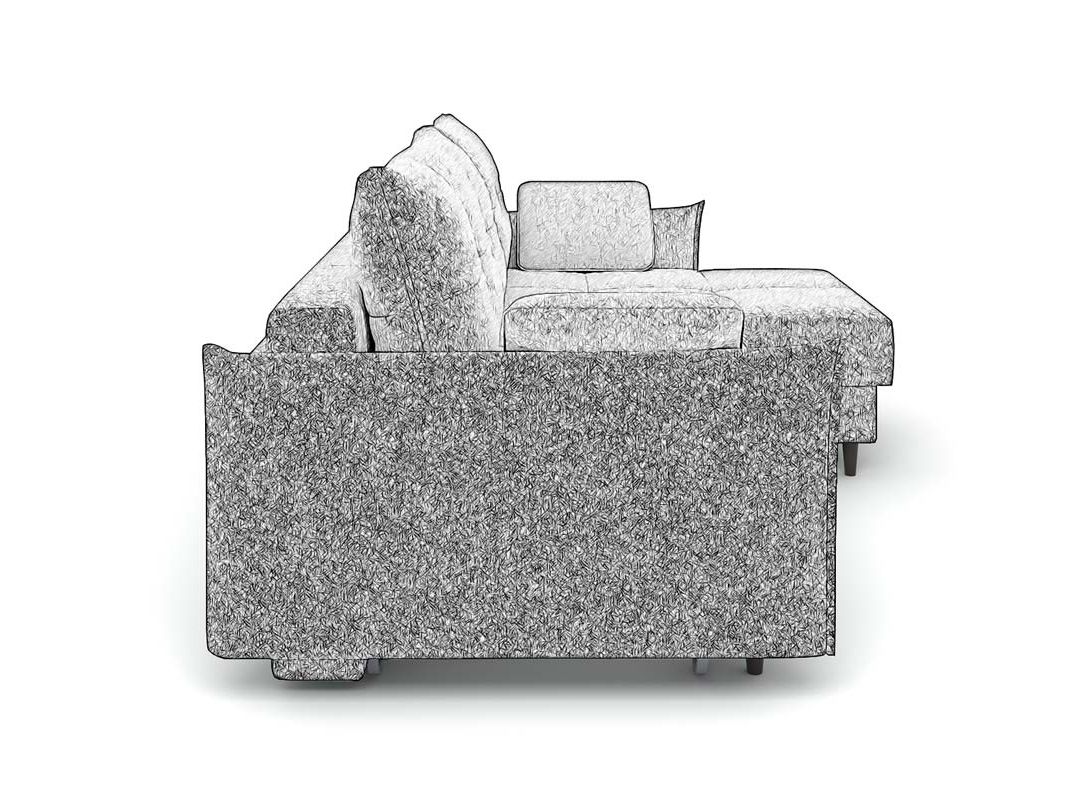 Угловой диван Каролина цвет желтый (фото 291798)