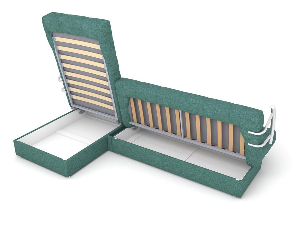 Угловой диван Милан цвет зеленый (фото 292706)