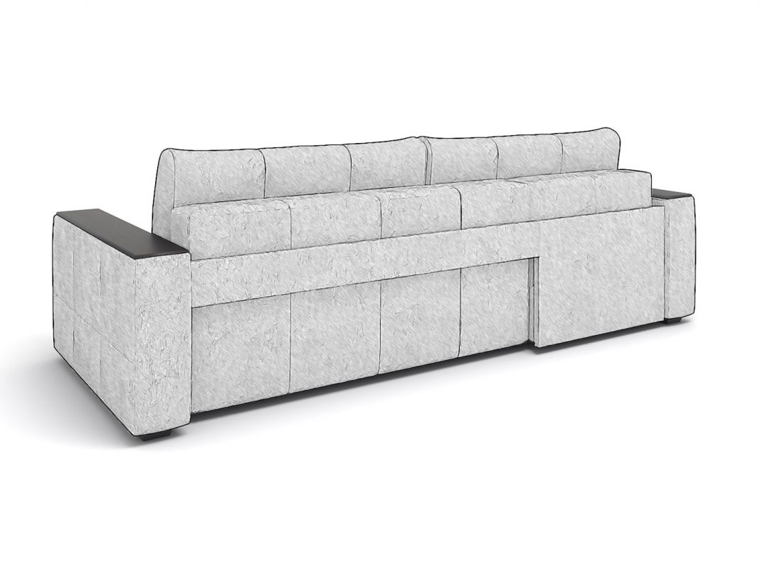 Угловой диван Сиэтл цвет коричневый (фото 295182)