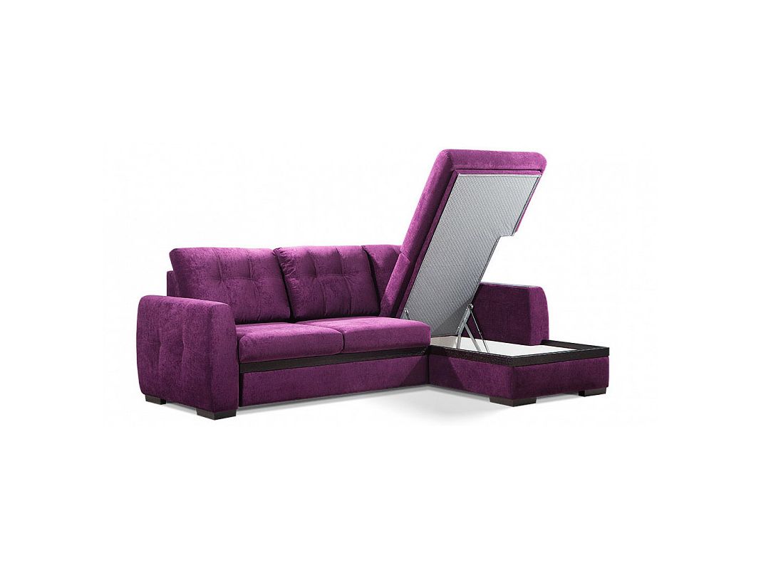 Угловой диван Айдер цвет фиолетовый (фото 13463)