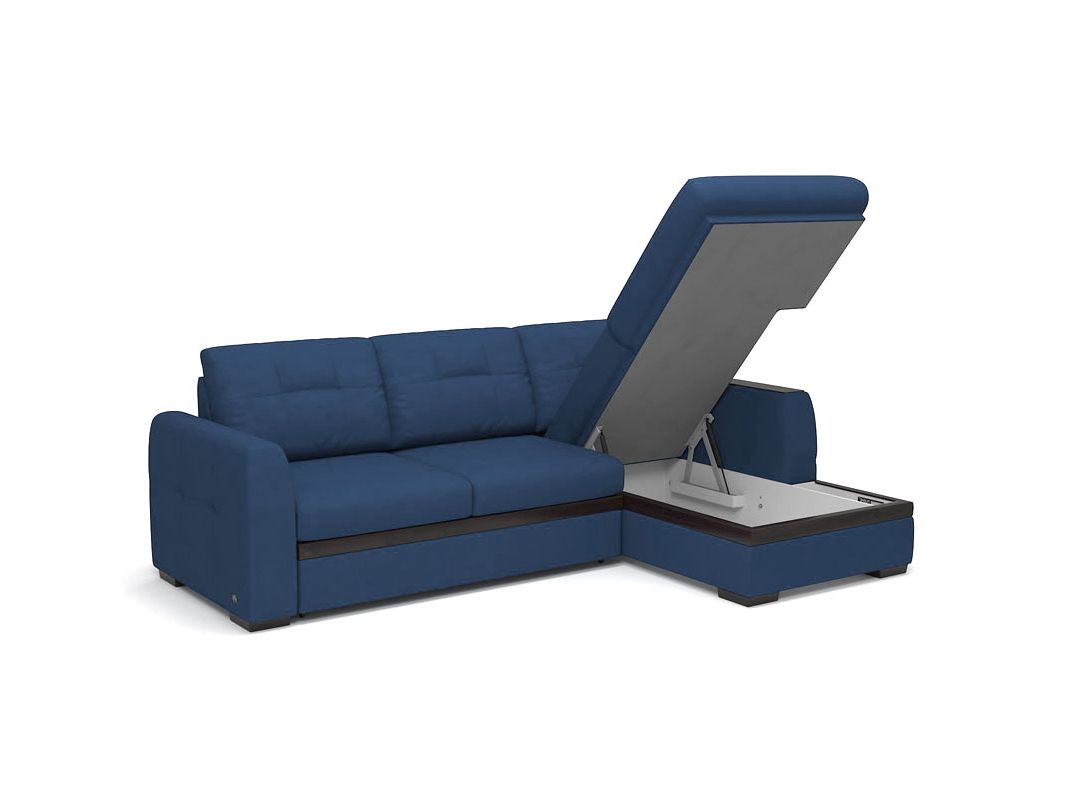 Угловой диван Айдер цвет синий (фото 201175)