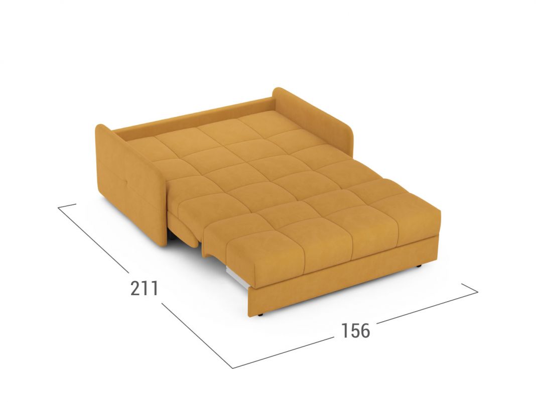 Диван MOON 120 цвет желтый (фото 301467)