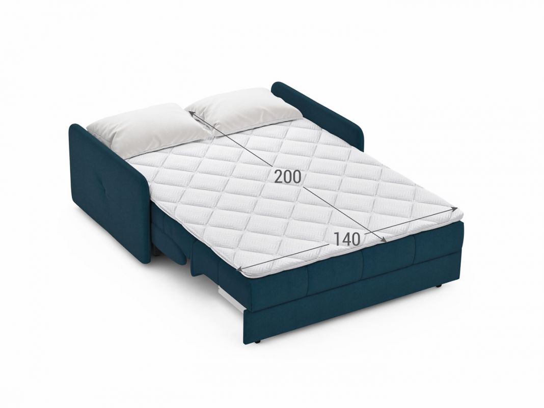 Диван MOON 120 цвет синий,бирюза (фото 301578)