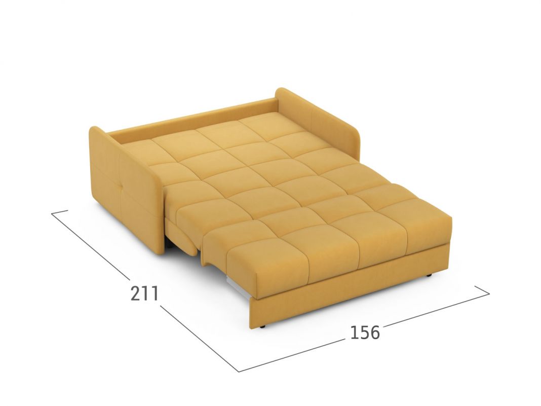 Диван MOON 120 цвет желтый (фото 302077)