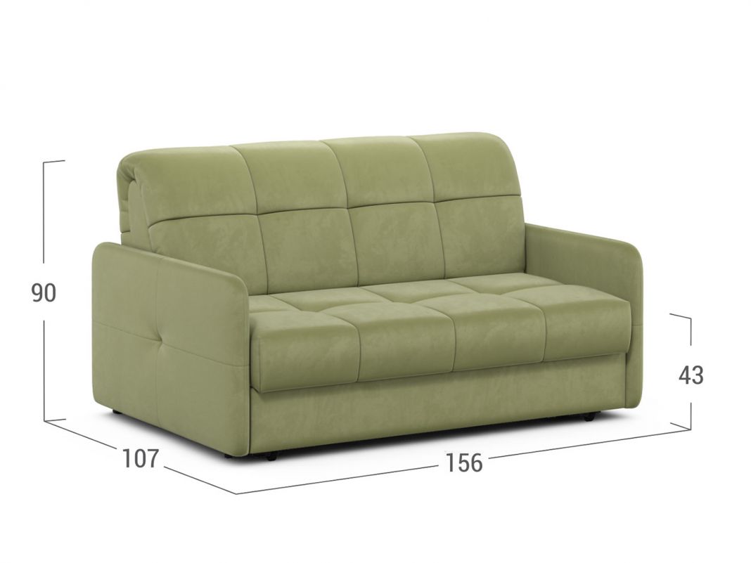 Диван MOON 120 цвет зеленый,оливковый (фото 302185)