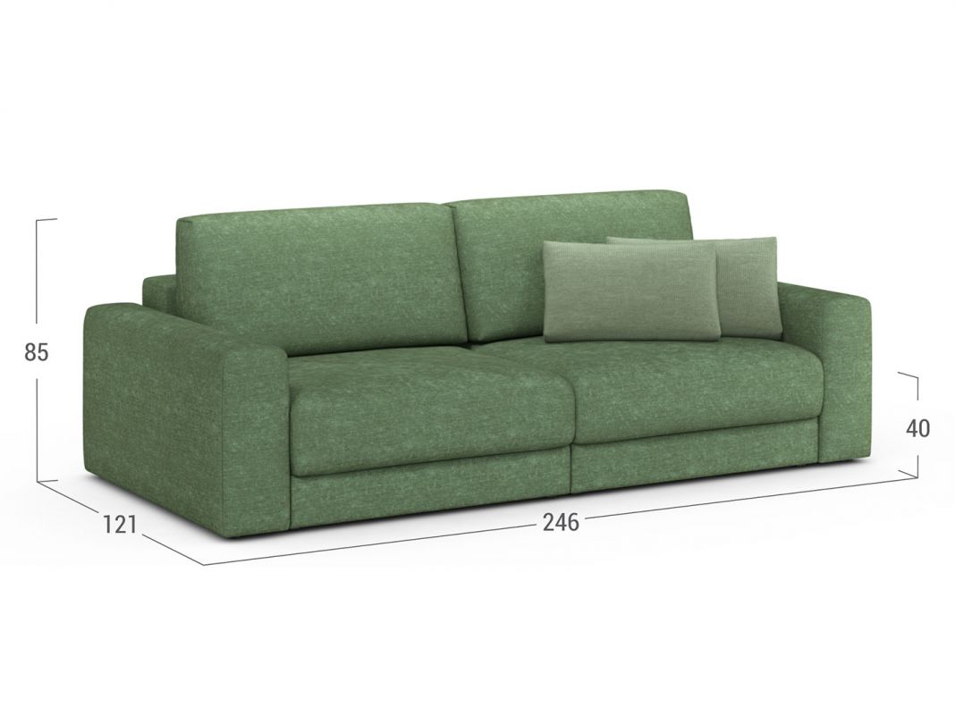 Диван MOON 007 цвет зеленый (фото 302671)