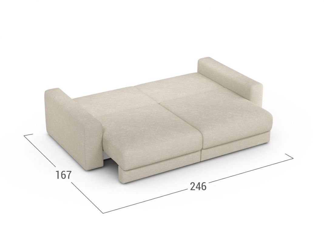 Диван MOON 007 цвет белый,бежевый (фото 302689)