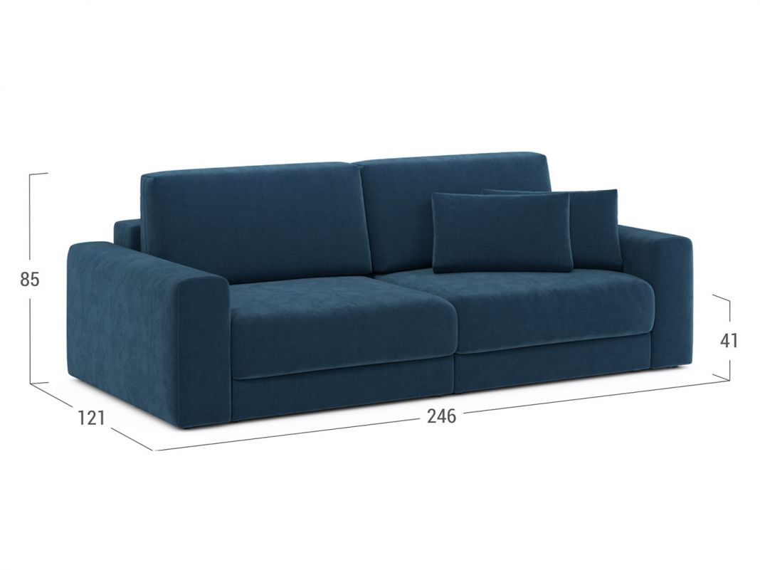 Диван MOON 007 цвет синий (фото 302719)