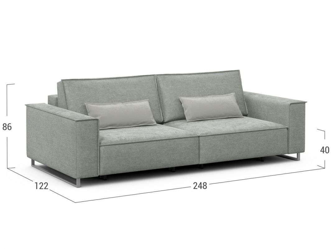 Диван MOON 005 цвет серый (фото 302507)