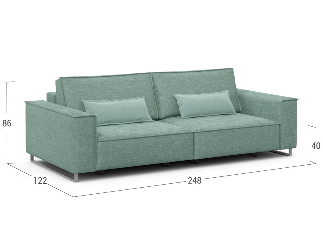 Диван MOON 005 цвет зеленый,мята (фото 302543)