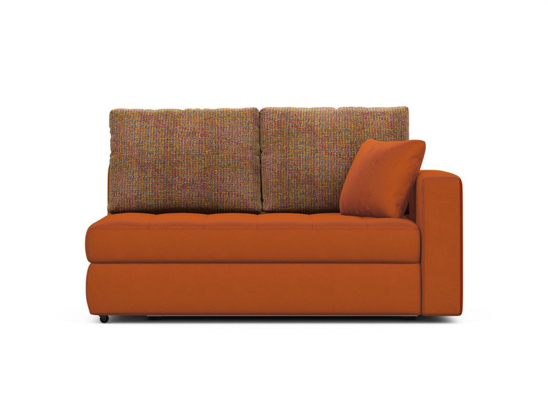 Диван кушетка MOON 074 цвет оранжевый,красный,терракот (фото 303093)