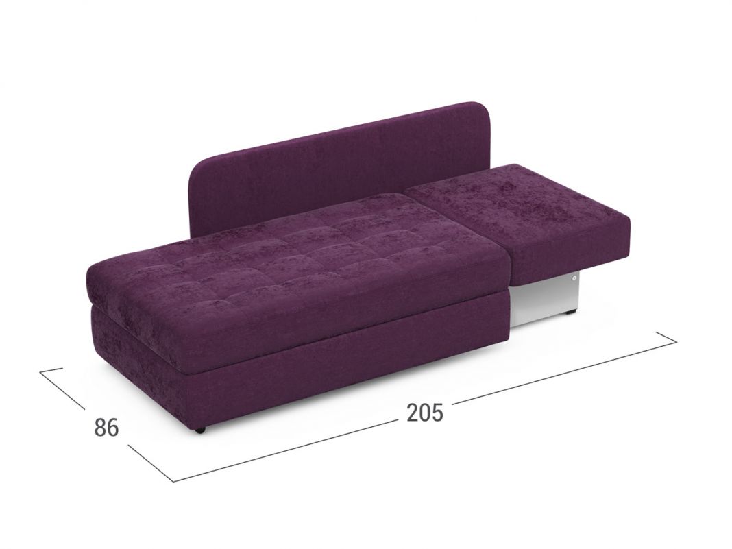 Диван кушетка MOON 074 цвет фиолетовый (фото 303133)
