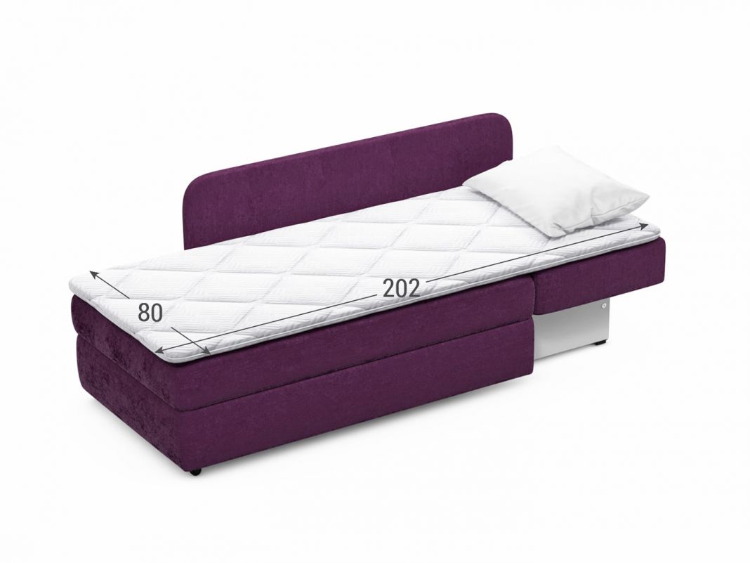Диван кушетка MOON 074 цвет фиолетовый (фото 303134)