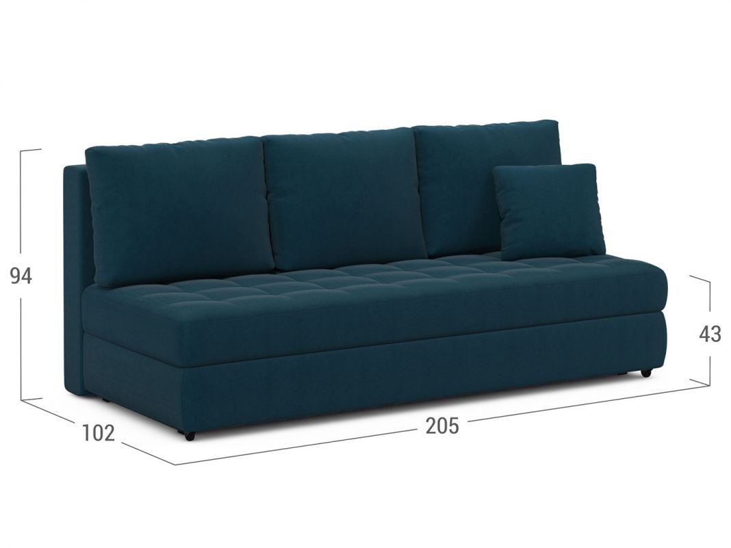 Диван MOON 074 цвет синий (фото 303214)