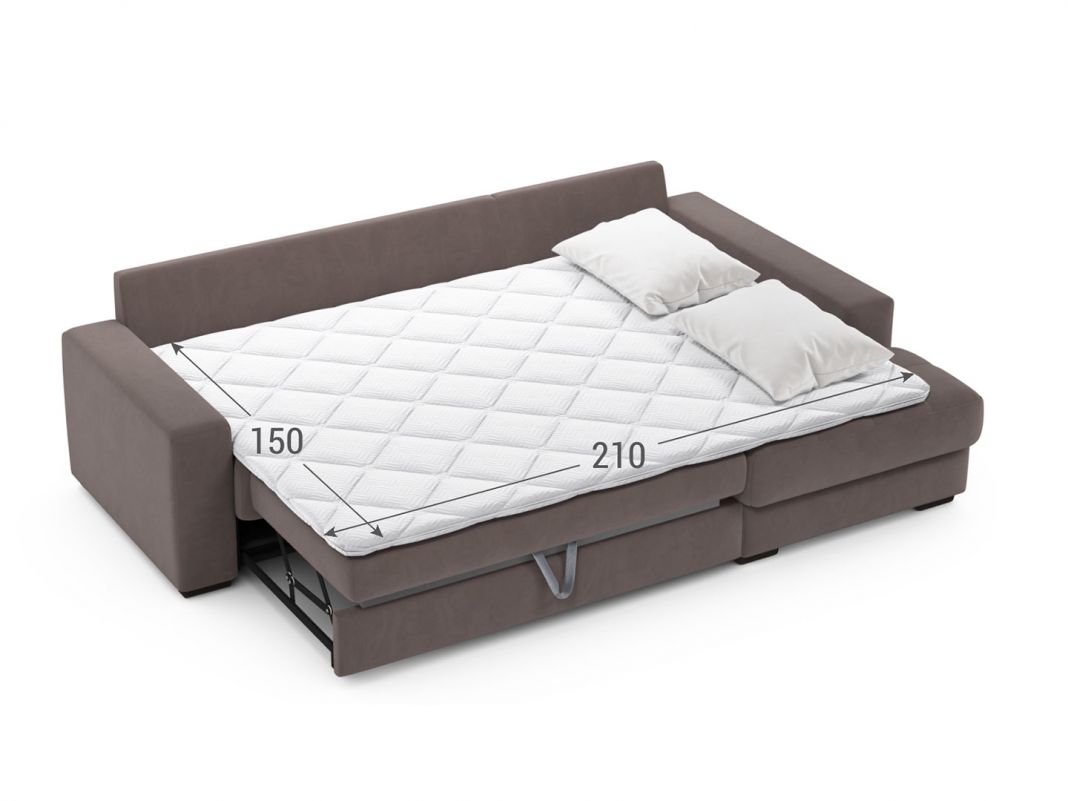 Угловой диван MOON 107 цвет коричневый (фото 303808)