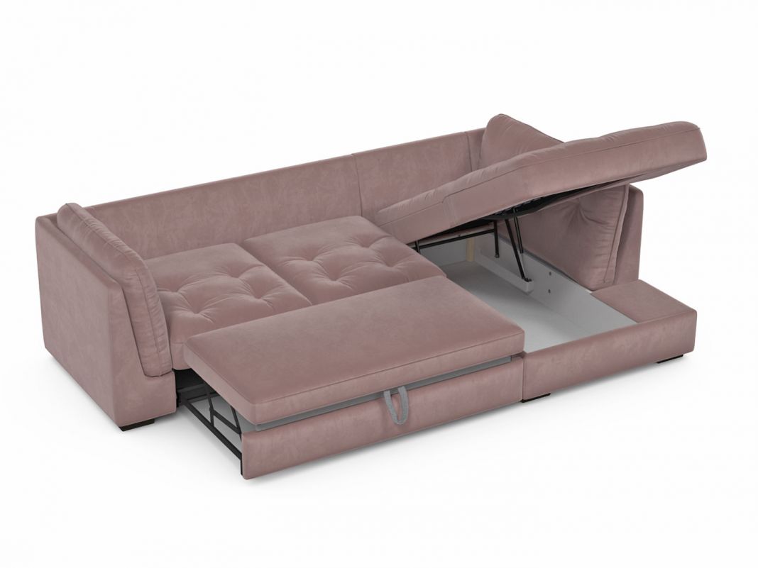 Угловой диван MOON 110 цвет розовый (фото 303986)