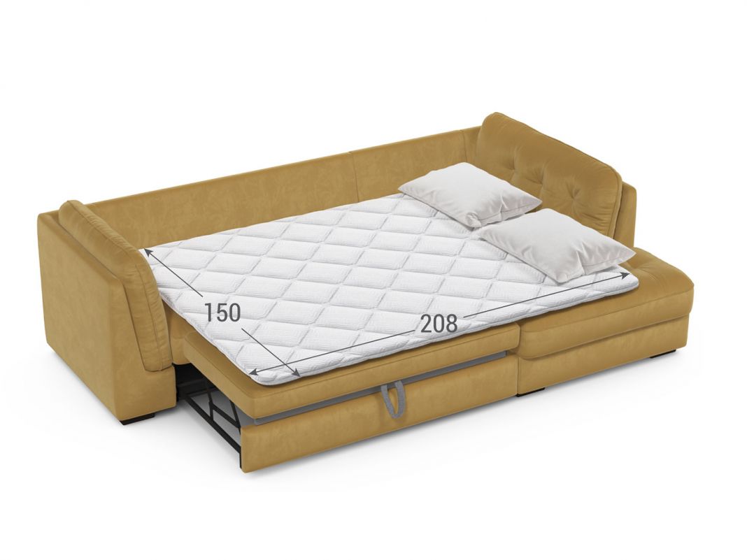 Угловой диван MOON 110 цвет желтый (фото 304025)